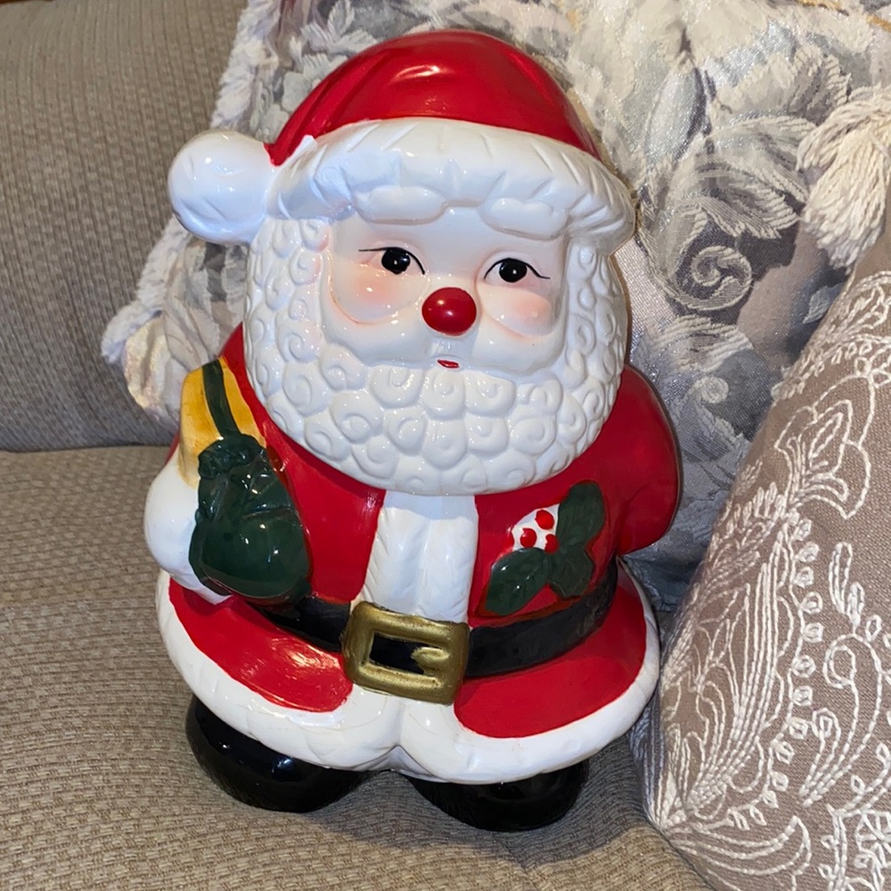 🧑‍🎄 Vintage Oggi Large Santa Cookie Jar